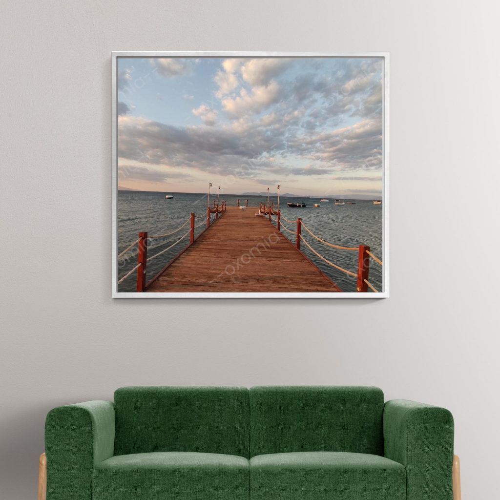 Sky Cloud Pier Sea (40×40 inch)
