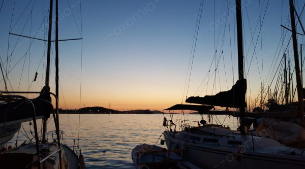 Summer Evening Harbor Sailing